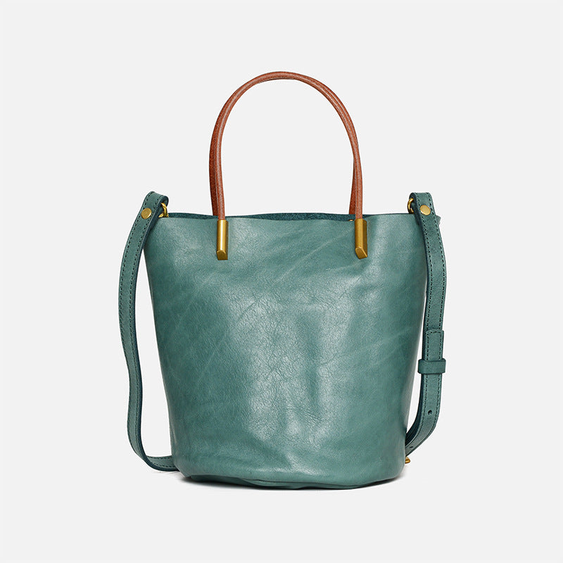 Green Shoulder Soft Handle Pu Crossbody Bag For Women GEH-04