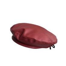 Load image into Gallery viewer, Custom Outdoor Beach Pu Leather Beret Hat For Girls New Design Beret Cap SRH04
