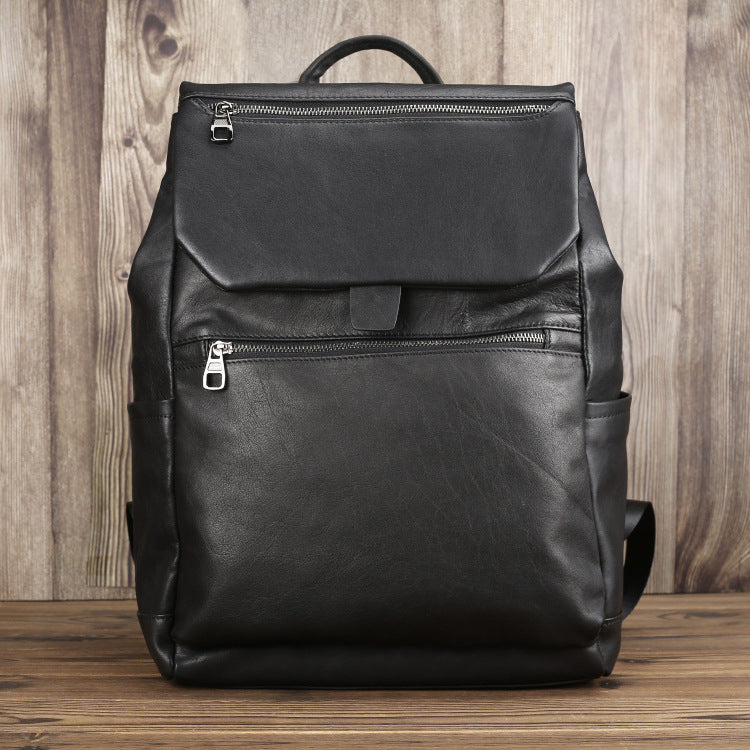 Genuine Leather School Bag For Women and Men Custom Shape Backpack High Quality School Bag SJB04