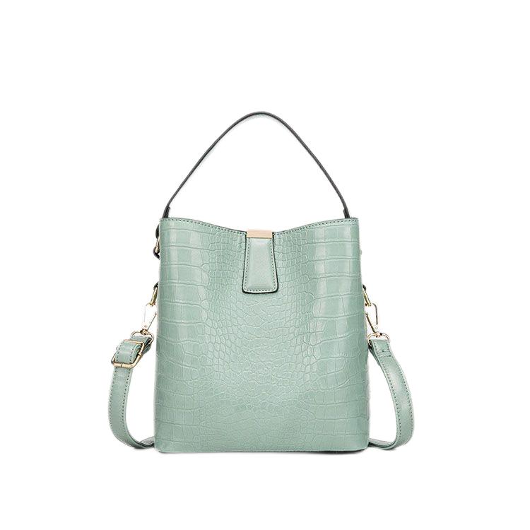 Fashion Green Genuine Leather Handbag For Women HGB-15