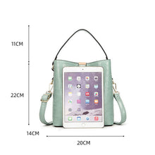 Load image into Gallery viewer, Fashion Green Genuine Leather Handbag For Women HGB-15
