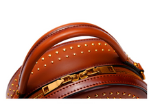 Load image into Gallery viewer, Genuine Leather Round Shape Handbag Shoulder Bag GL-M24
