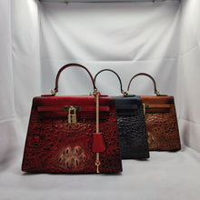 Load image into Gallery viewer, Crocodile pattern Real Leather handbags for Women FGRE09
