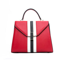 Load image into Gallery viewer, Ladies Red Lychee PU Leather Handbags With Strap Handbag GEH-02
