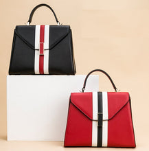 Load image into Gallery viewer, Ladies Red Lychee PU Leather Handbags With Strap Handbag GEH-02
