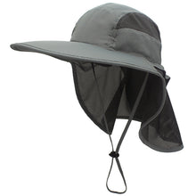 Load image into Gallery viewer, Beach Sun Block Hat With Large Neck Flap Outdoor UV Protection Sun Hats JKL03
