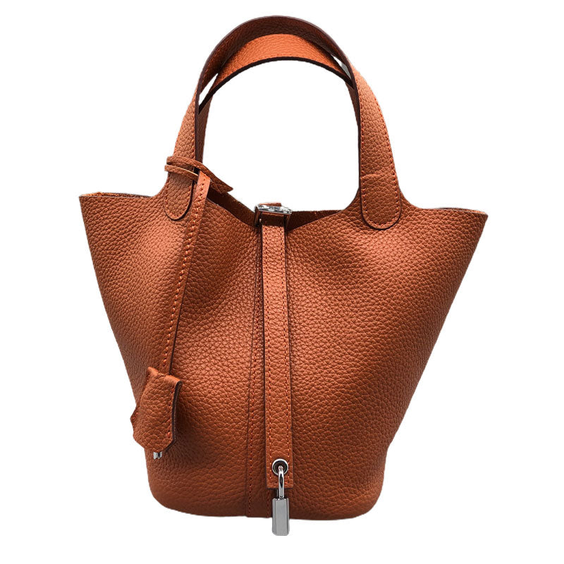 Custom Fashion Designer Genuine Leather Women Bucket Bag