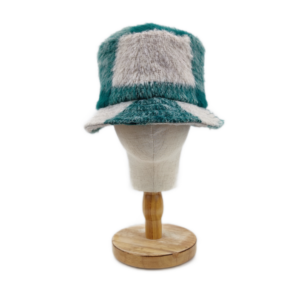 Lattice Colorblock Classic Bucket Hat Manufacture Outdoor Winter Cap For Women And Men WMZ23