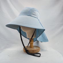 Load image into Gallery viewer, 2022 New Design Sun Block Summer Hat Outdoor Beach Travel Sunhats With Neck Cover SMH06
