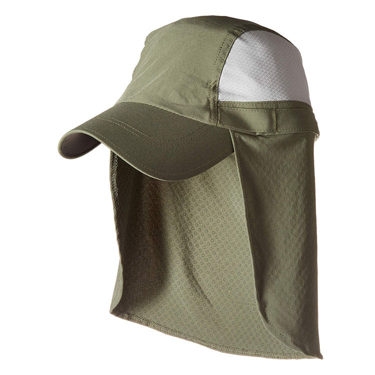 New Style Custom Logo Summer Hat With Remvable Neck Cover Plain Color Sun Hat JKL04