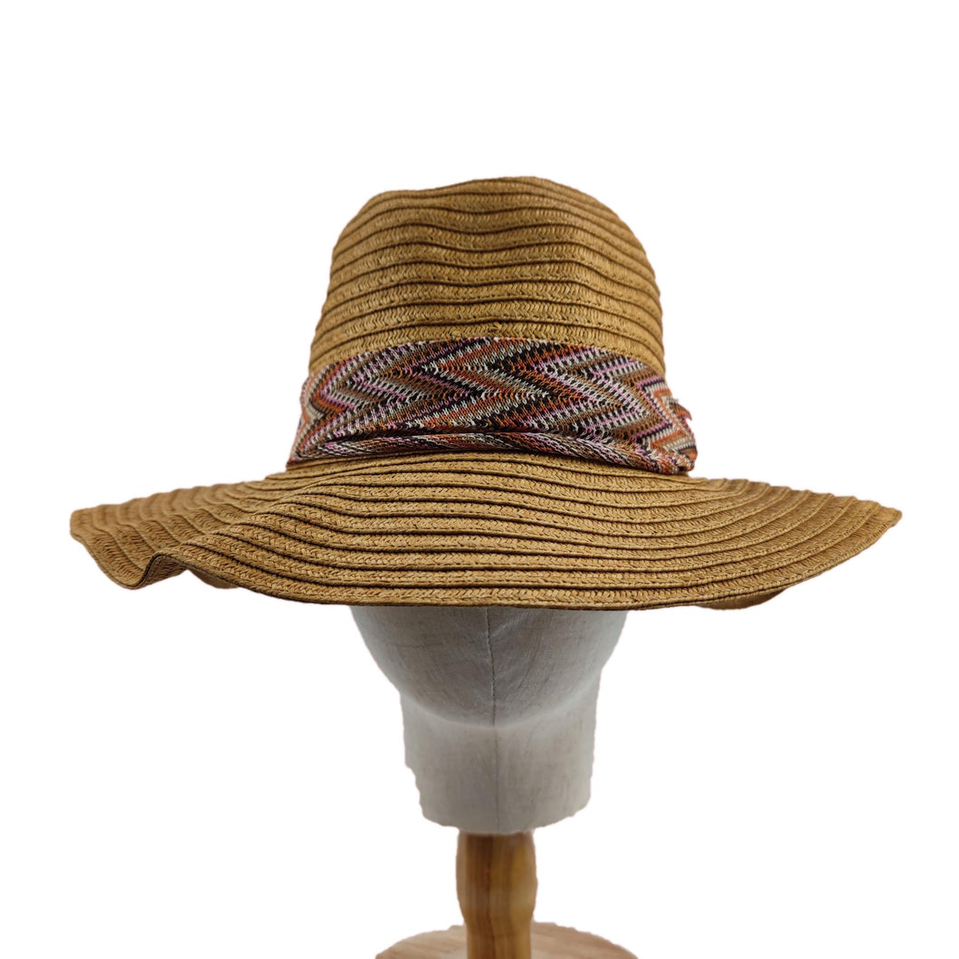 Wholesale Custom Logo Outdoor UV Protection Sun Hat Flat Top Straw Hat SHW08